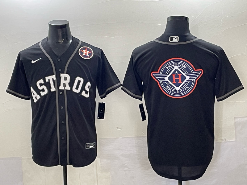 Men Houston Astros blank black 2025 Nike MLB Jersey 006->houston astros->MLB Jersey